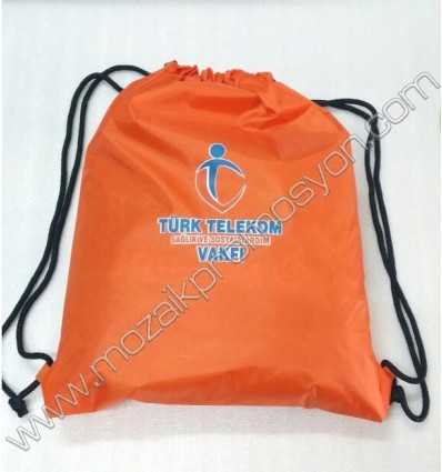 Büzgülü Torba Çanta Turuncu