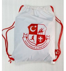 Büzgülü Torba Çanta Beyaz