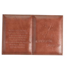 Suni Deri Ruhsat Kabı Süngerli