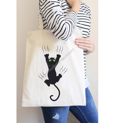 Baskılı Hazır Ham Bez Çanta 3001