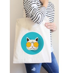 Baskılı Hazır Ham Bez Çanta 3003