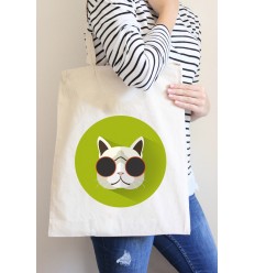 Baskılı Hazır Ham Bez Çanta 3004