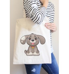 Baskılı Hazır Ham Bez Çanta 3009