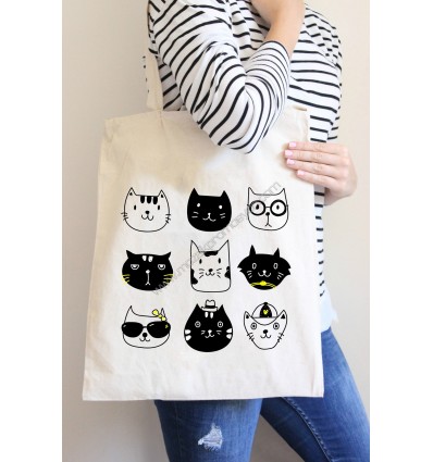 Baskılı Hazır Ham Bez Çanta 3010