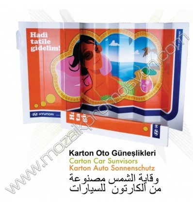 Karton Oto Güneşliği