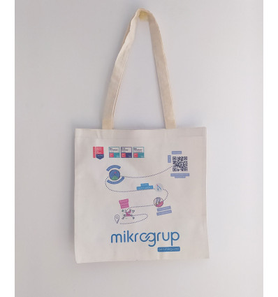 Dijital Baskılı Ham Bez Çanta