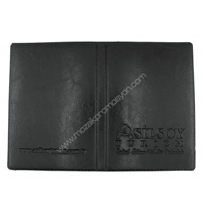 Suni Deri Pasaport Kabı Frekanslı