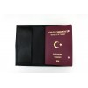 Suni Deri Pasaport Kabı Frekanslı