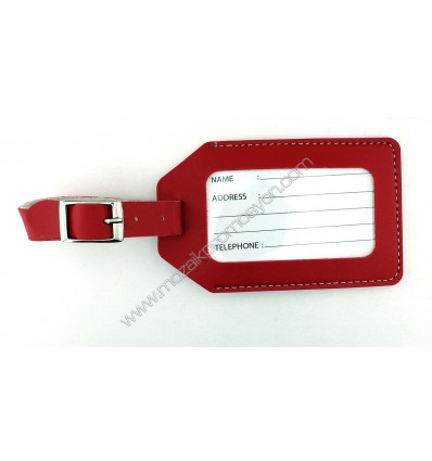 Bavul Etiketi Suni Deri Görseli